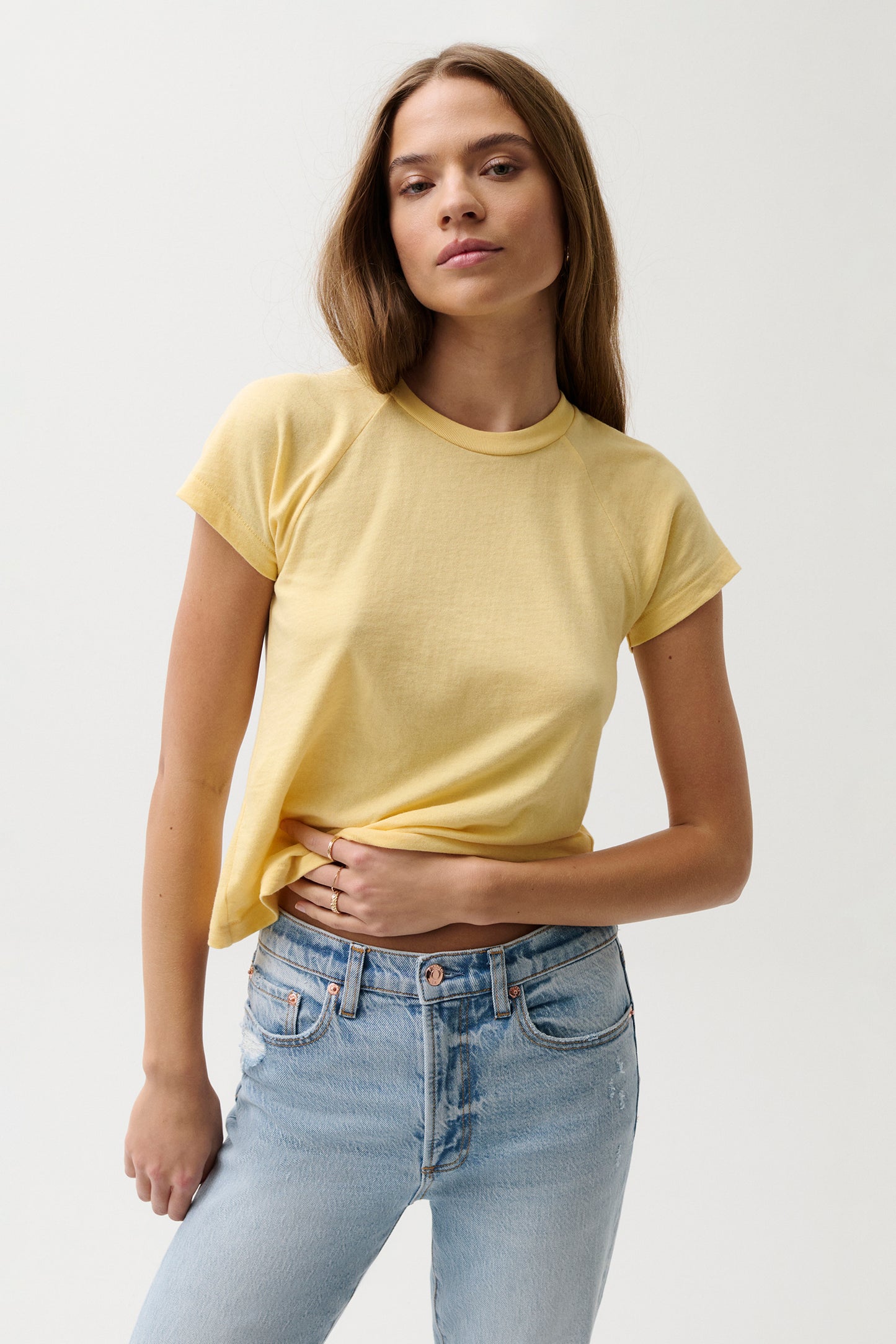 Ryn Baby Tee - Light Turmeric