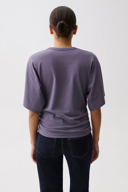 Veronica Kimono Sleeve Fitted Tee - Acai