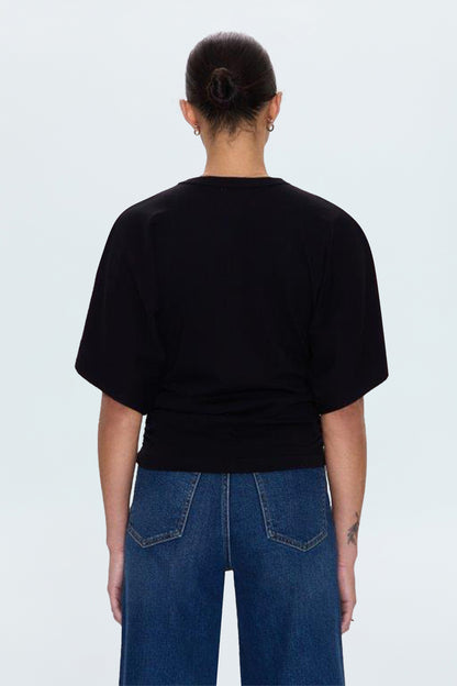 Veronica Kimono Sleeve Fitted Tee - Noir