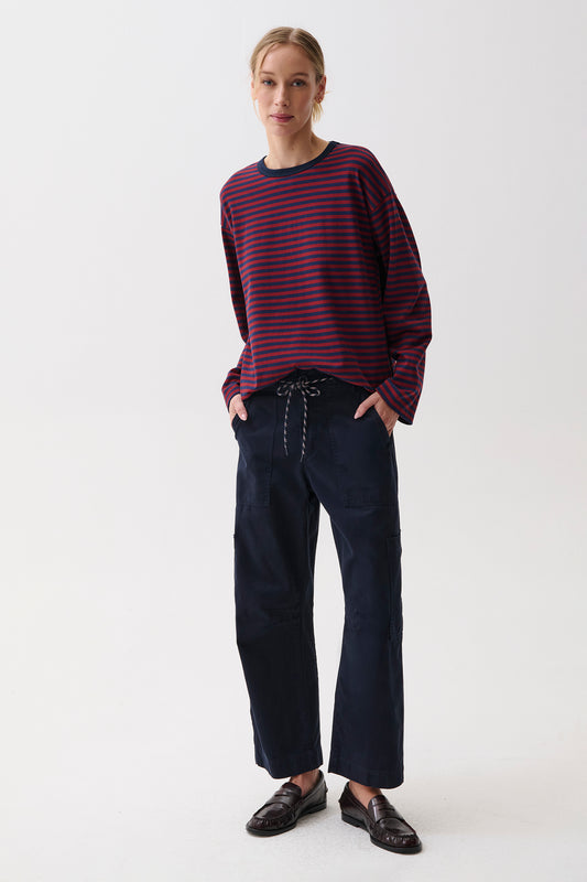 Sabrina Curved Utility Pants - Nautical