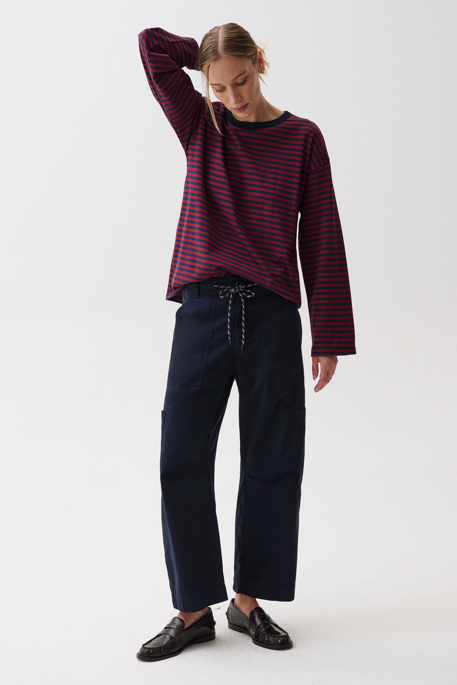 Sabrina Curved Utility Pants - Nautical – Pistola Denim