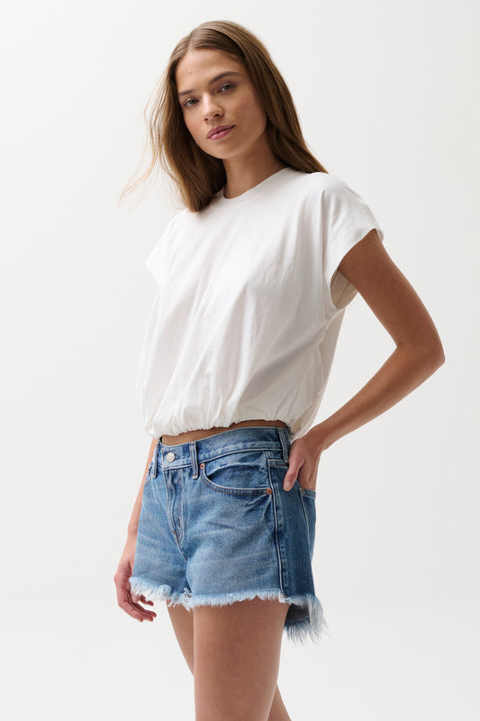 Millie Bubble Tee - Le Blanc
