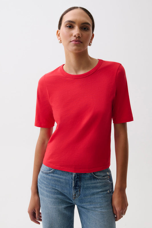 Melika Quarter Sleeve Tee - Negroni