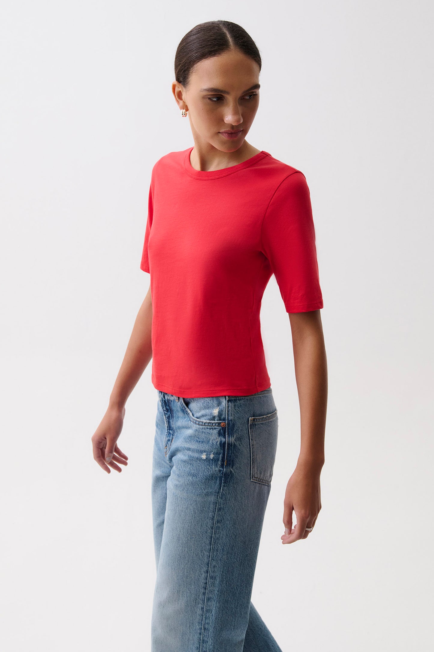 Melika Quarter Sleeve Tee - Negroni
