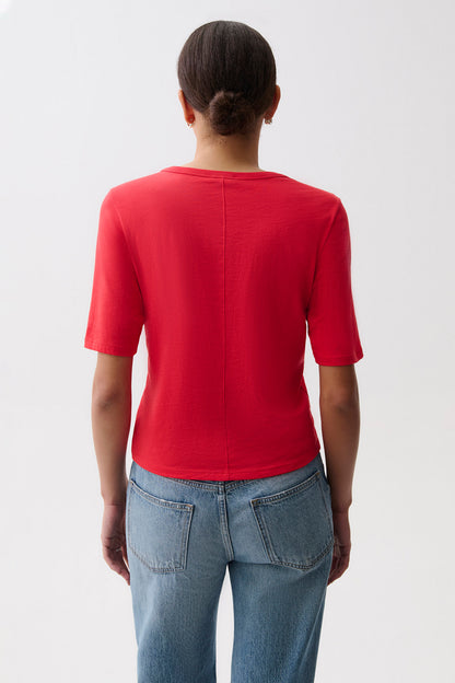 Melika Quarter Sleeve Tee - Negroni