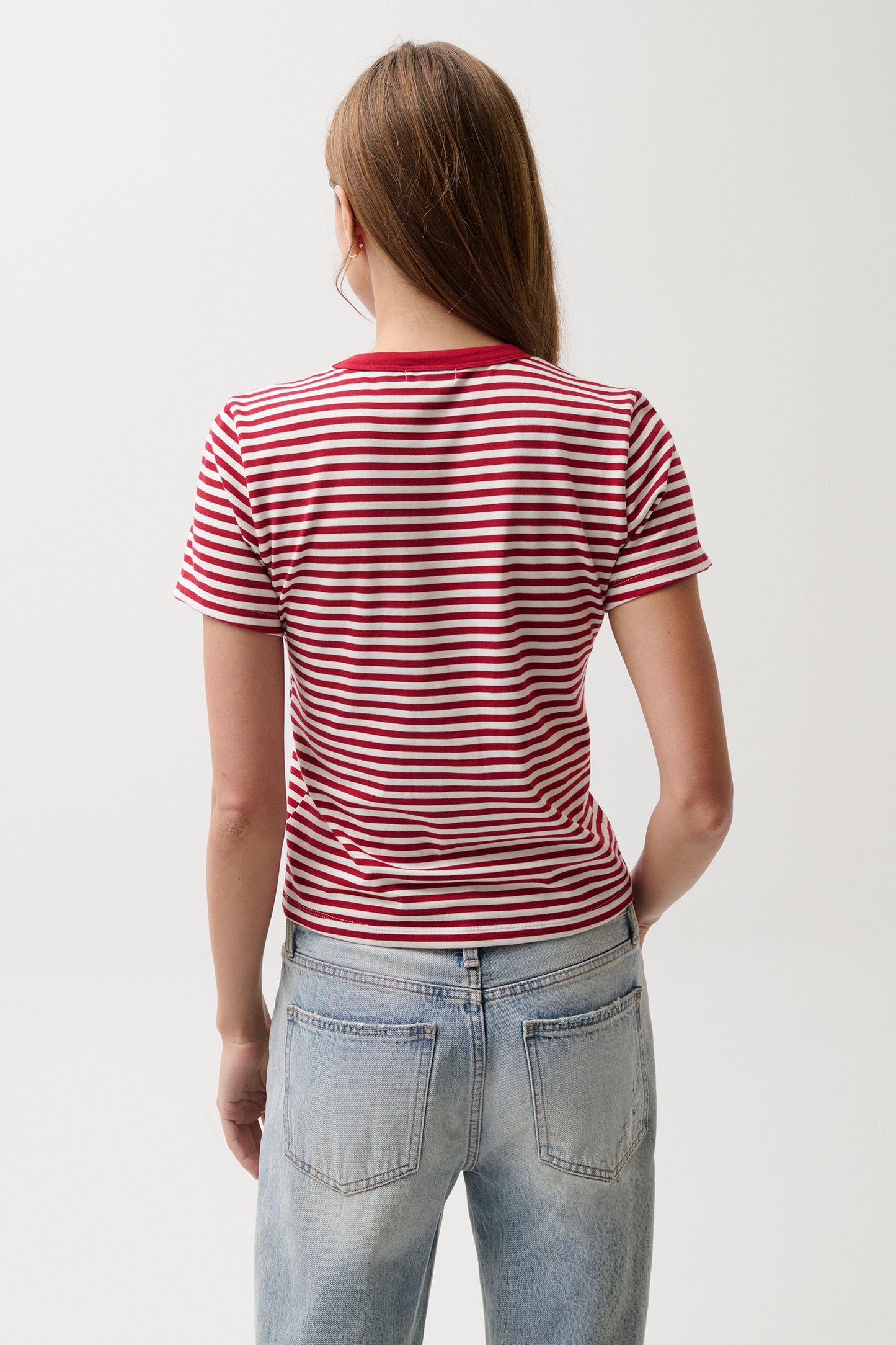 Alba Shrunken Tee - Racer Stripe