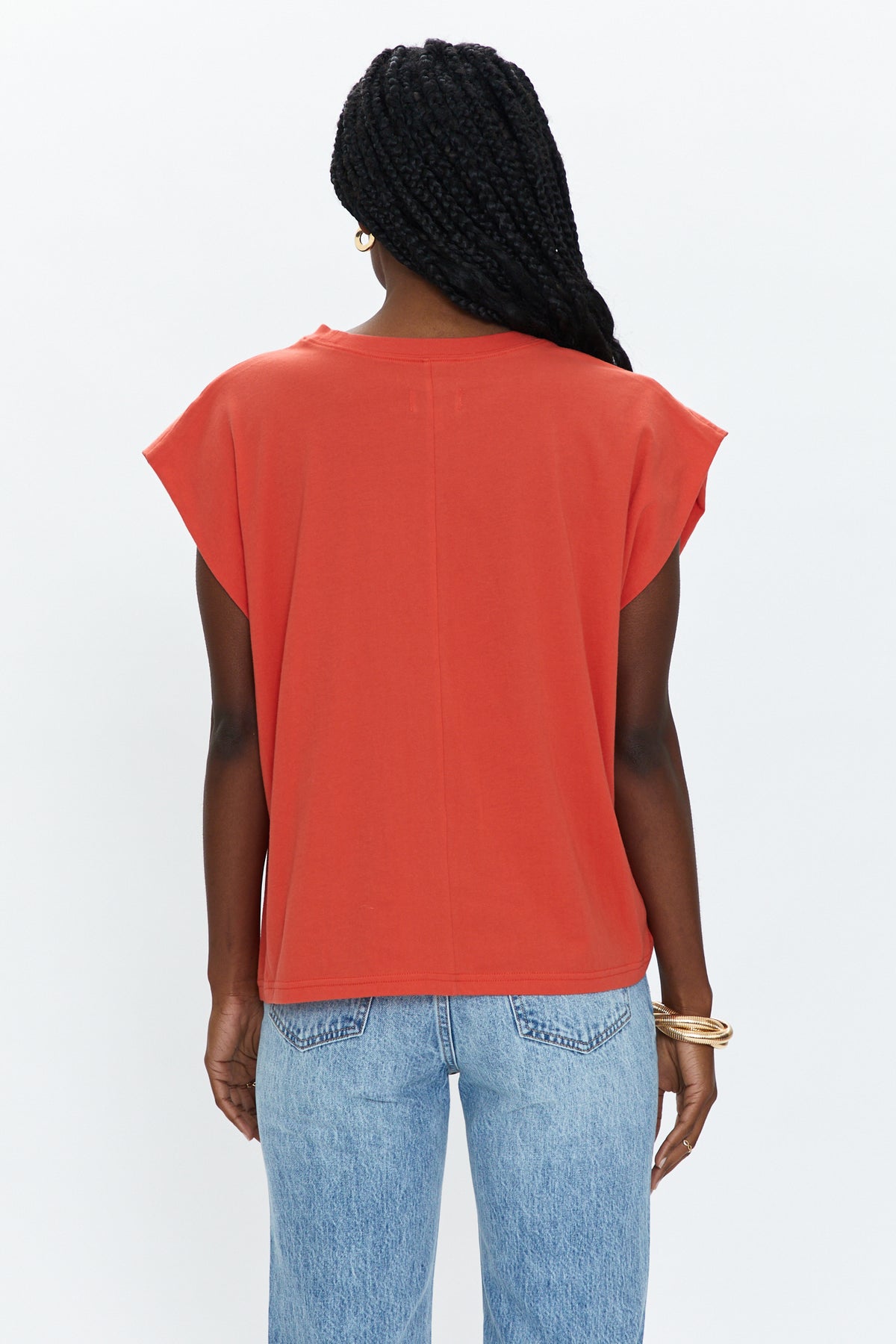 Trina Muscle Tee - Poppy