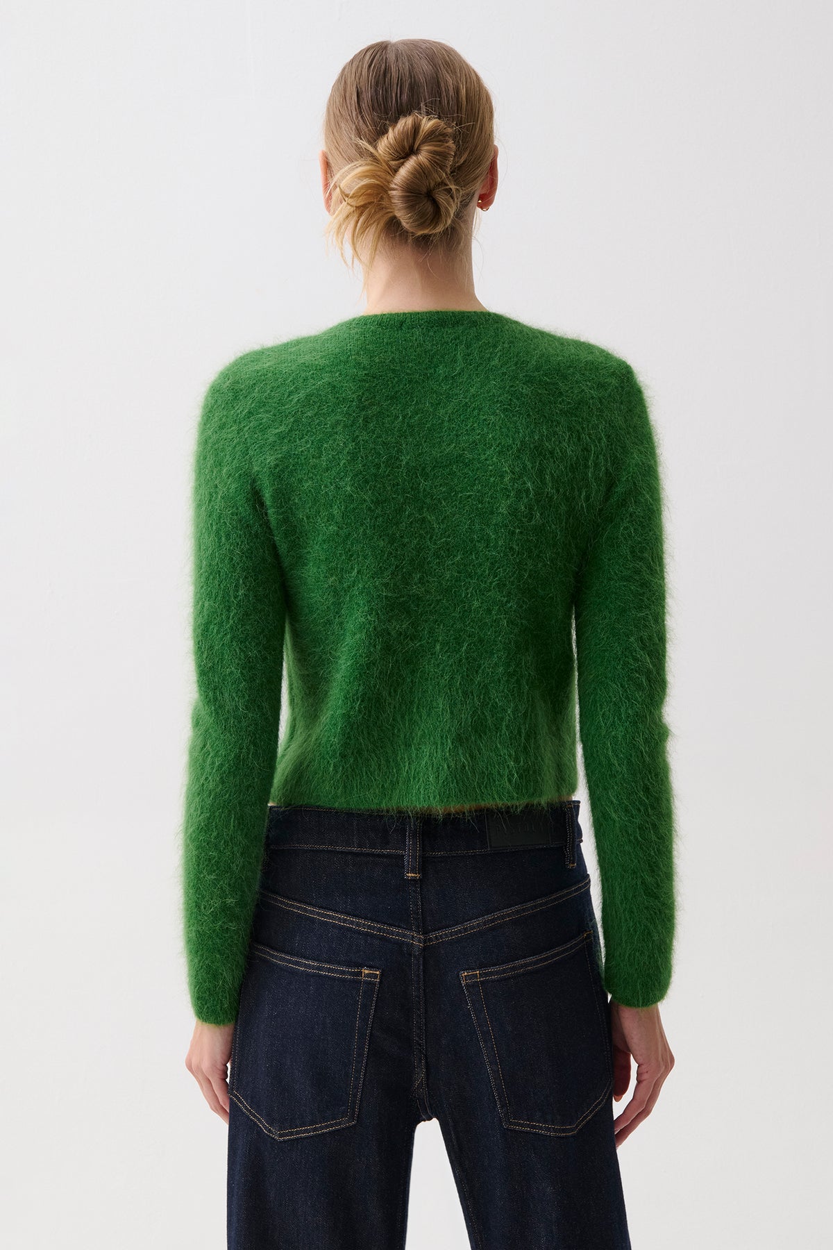 Yara Alpaca Blend Cardigan - Vivid Moss