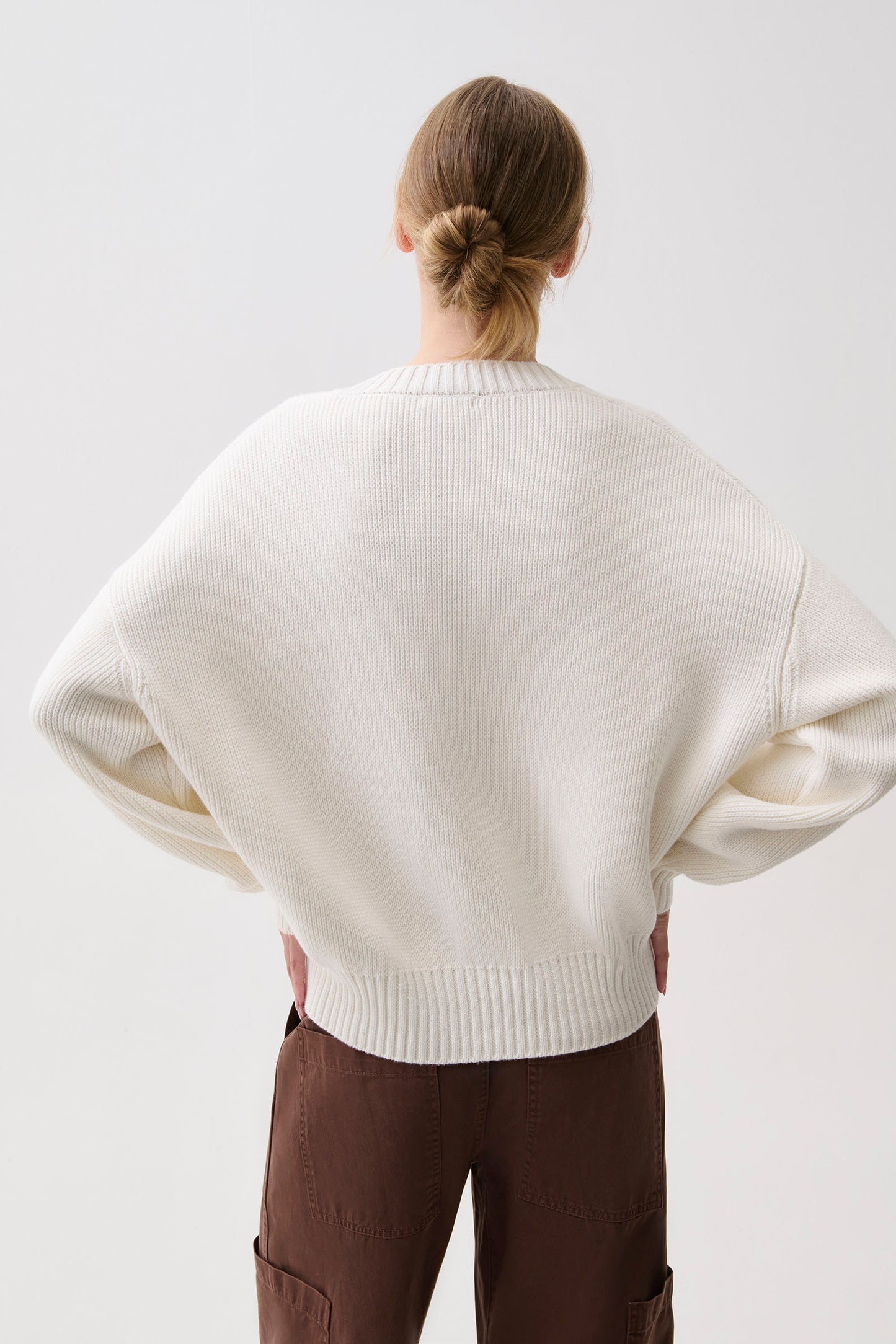 Nika Heavyweight Sweater - White