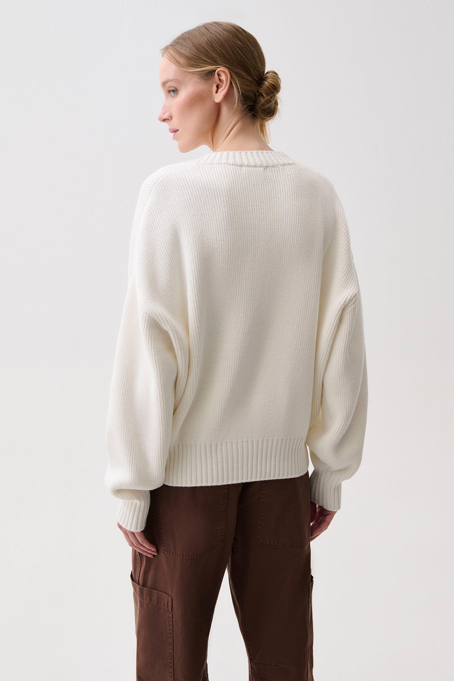 Nika Heavyweight Sweater - White