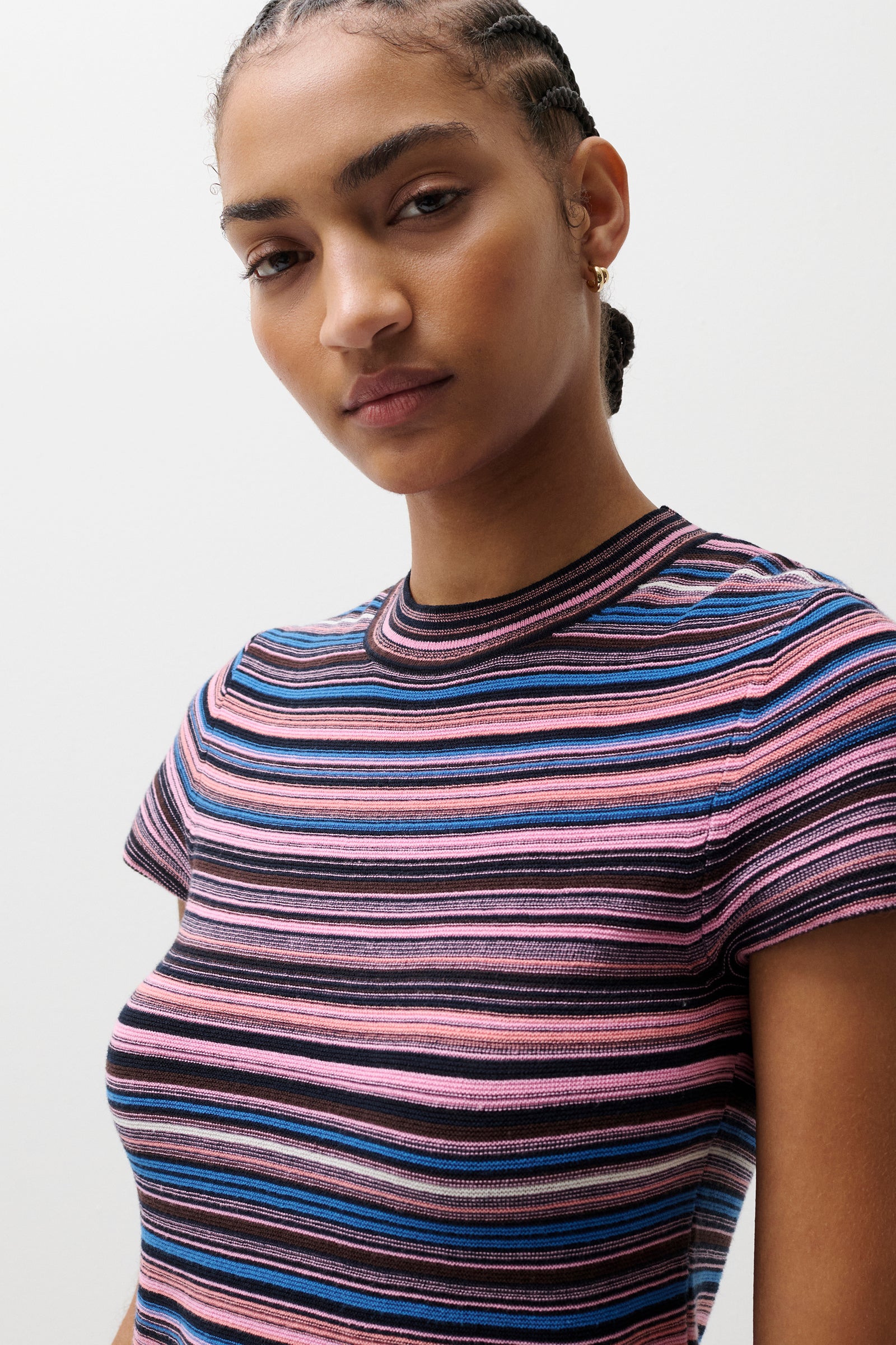 Selene Sweater Tee - Egyptian Blue Stripe – Pistola Denim