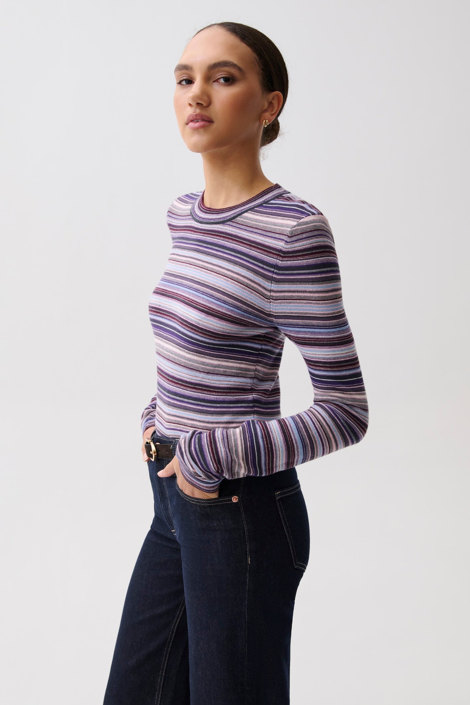 Madison Knit Long Sleeve - Lovina Stripe – Pistola Denim