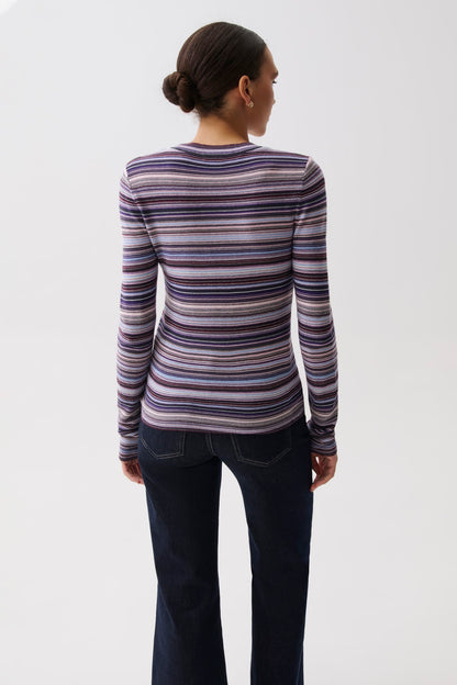 Madison Knit Long Sleeve - Lovina Stripe