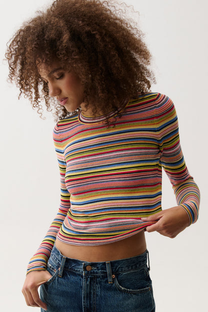 Madison Knit Long Sleeve - Multi Stripe