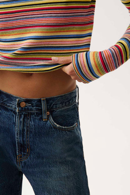 Madison Knit Long Sleeve - Multi Stripe