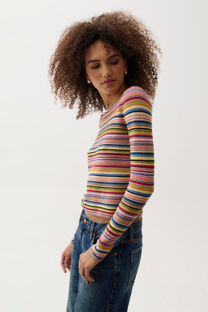 Madison Knit Long Sleeve - Multi Stripe