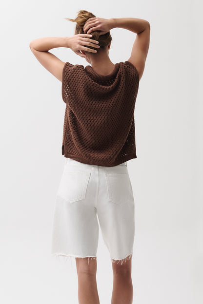 Beck Open Knit Sweater - Java