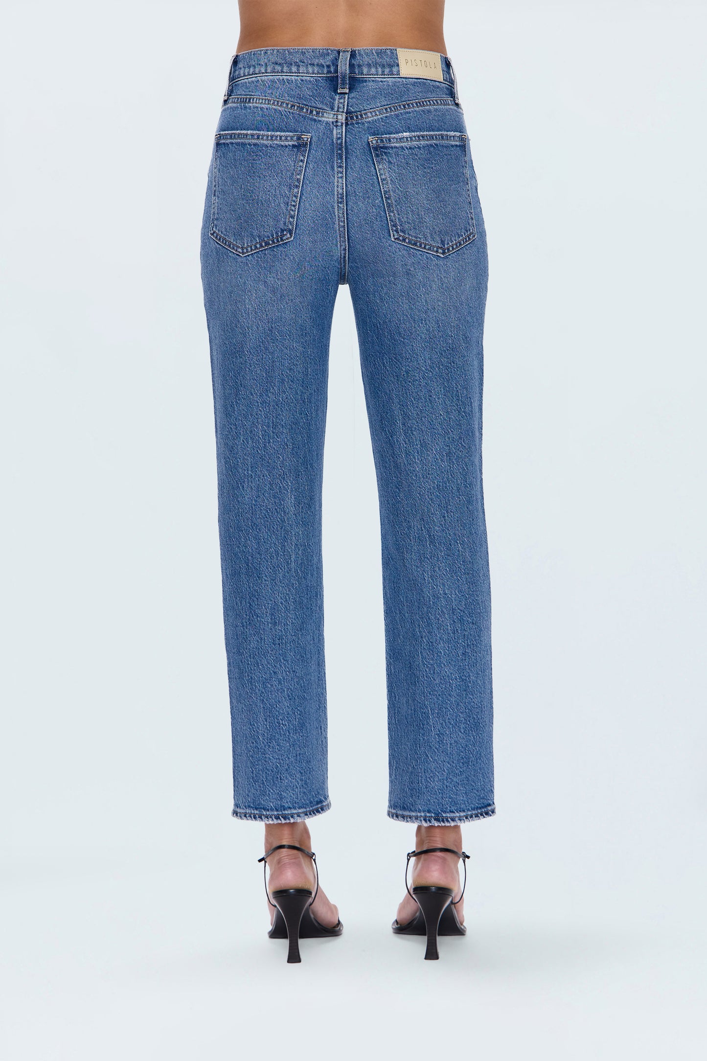 Bri High Rise Slim Straight Jean - Charleston