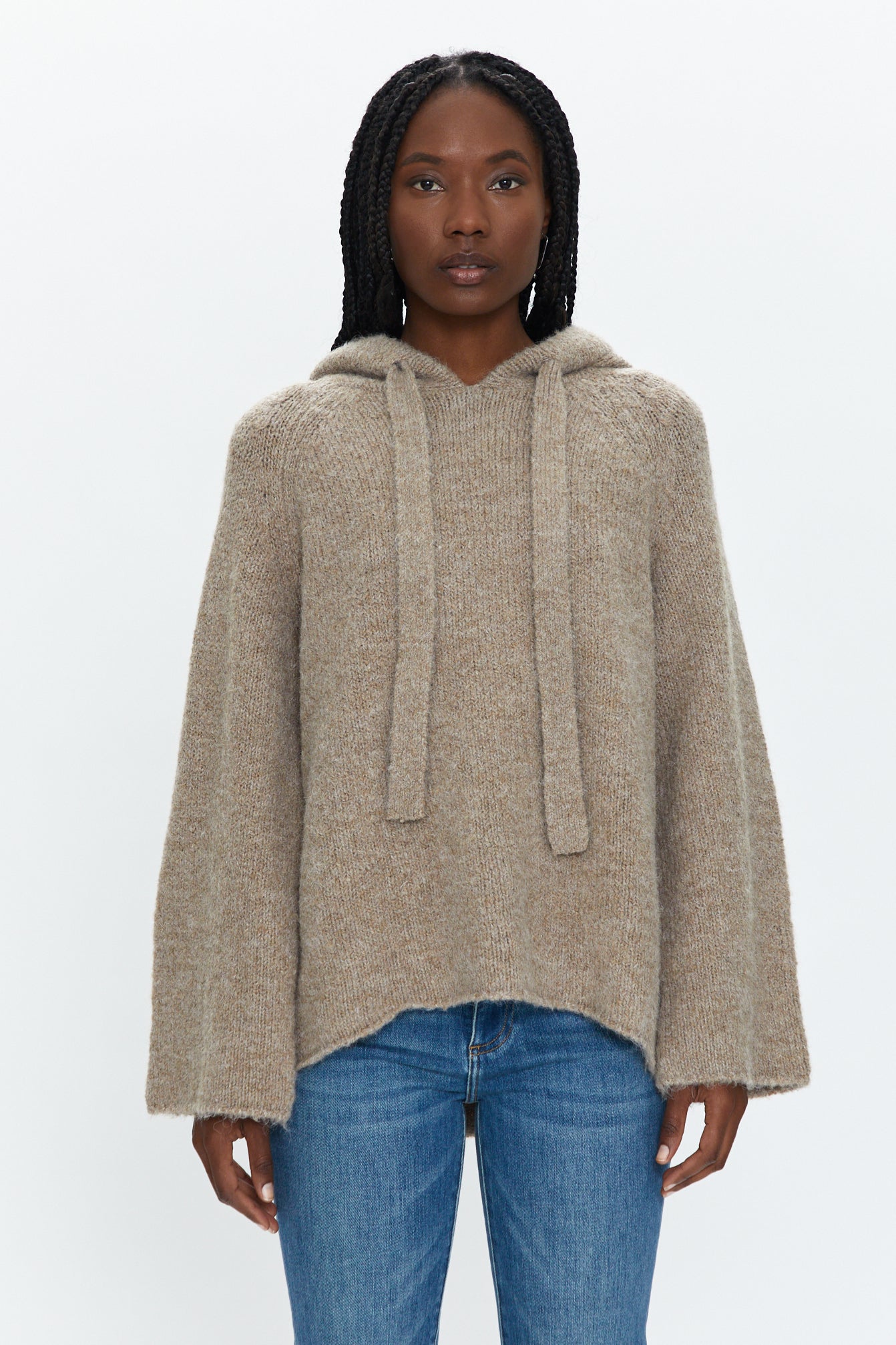Elena Oversized Hoodie - Taupe