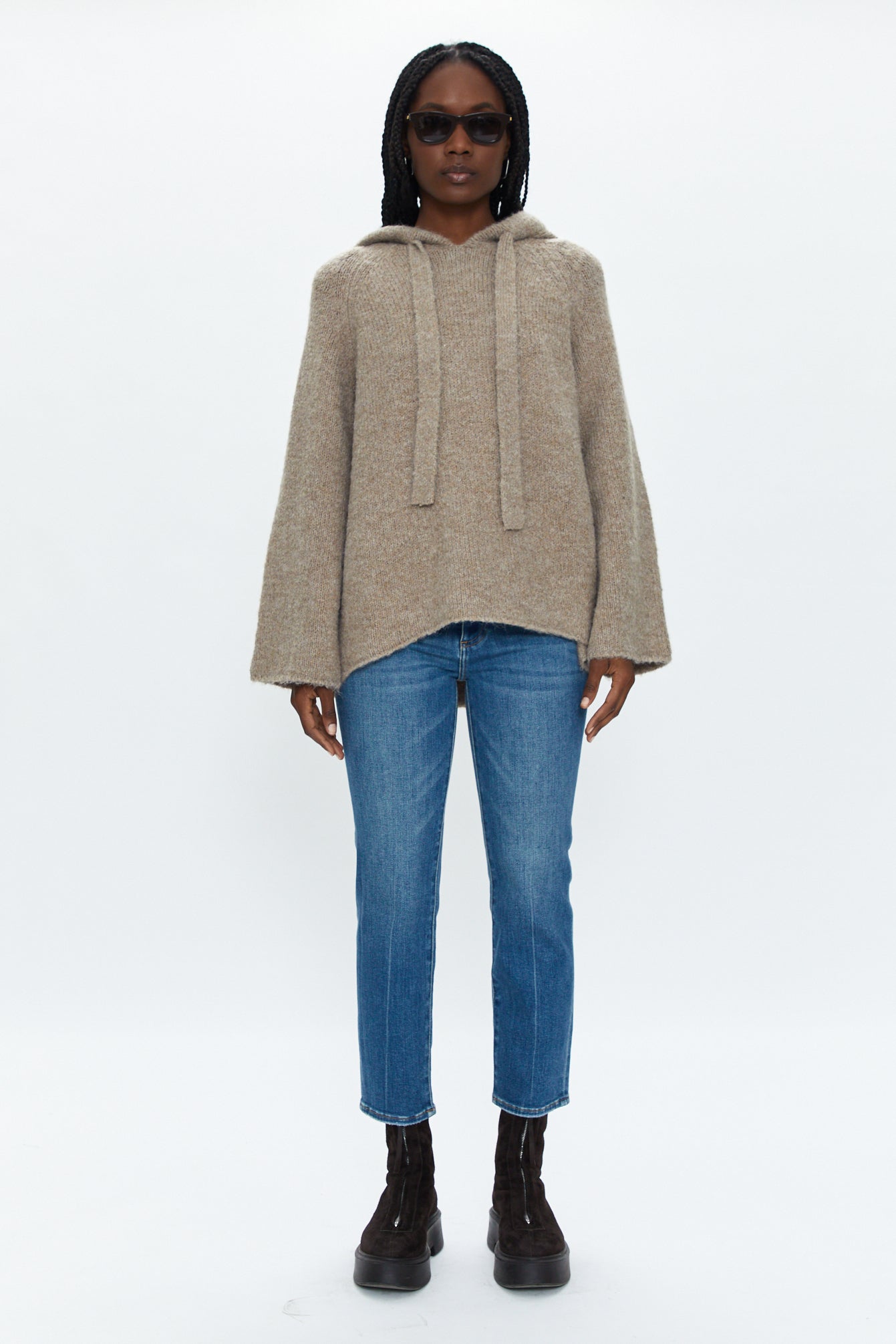 Elena Oversized Hoodie - Taupe