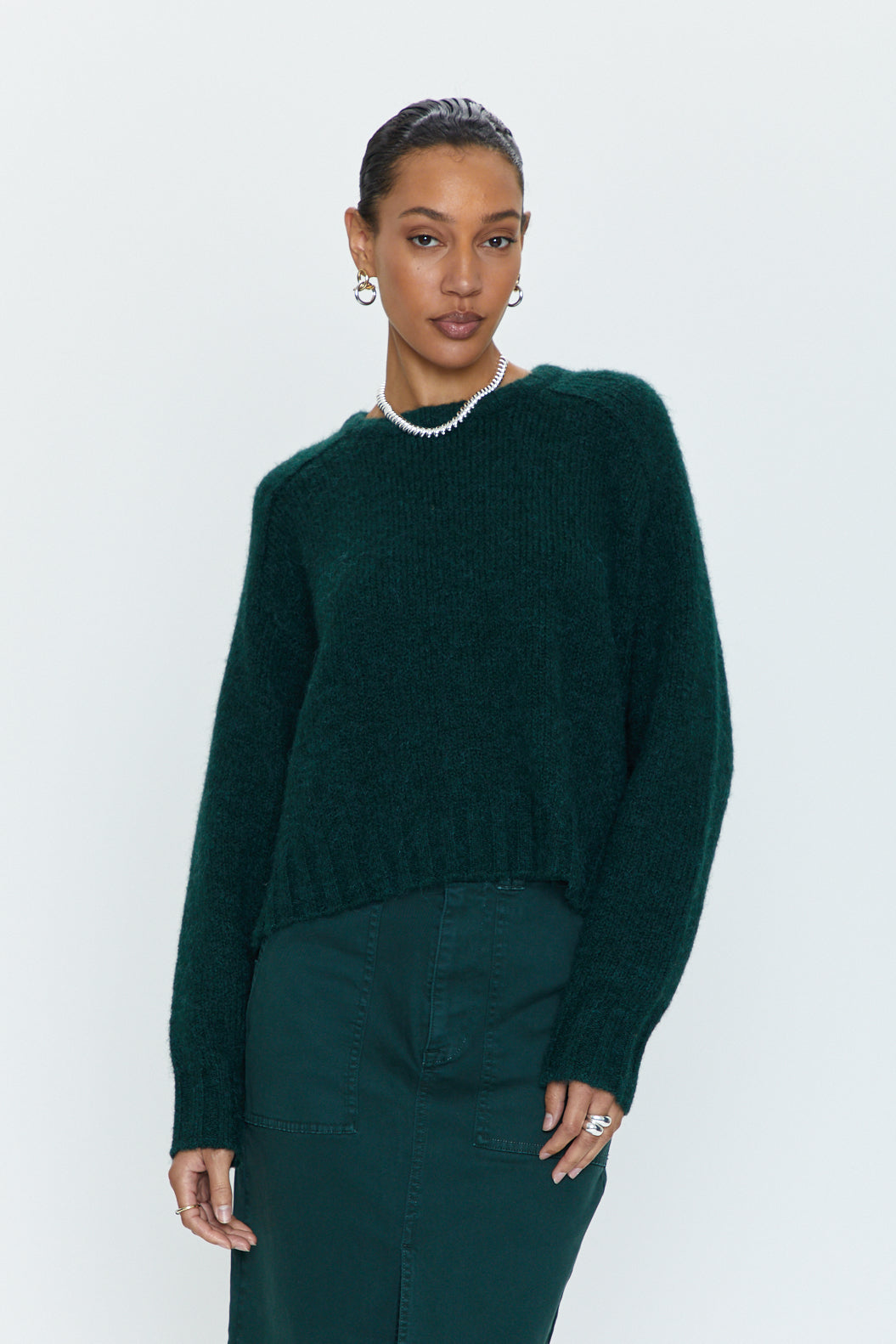 Adina Every Day Sweater - Pine – Pistola Denim | Sweatshirts
