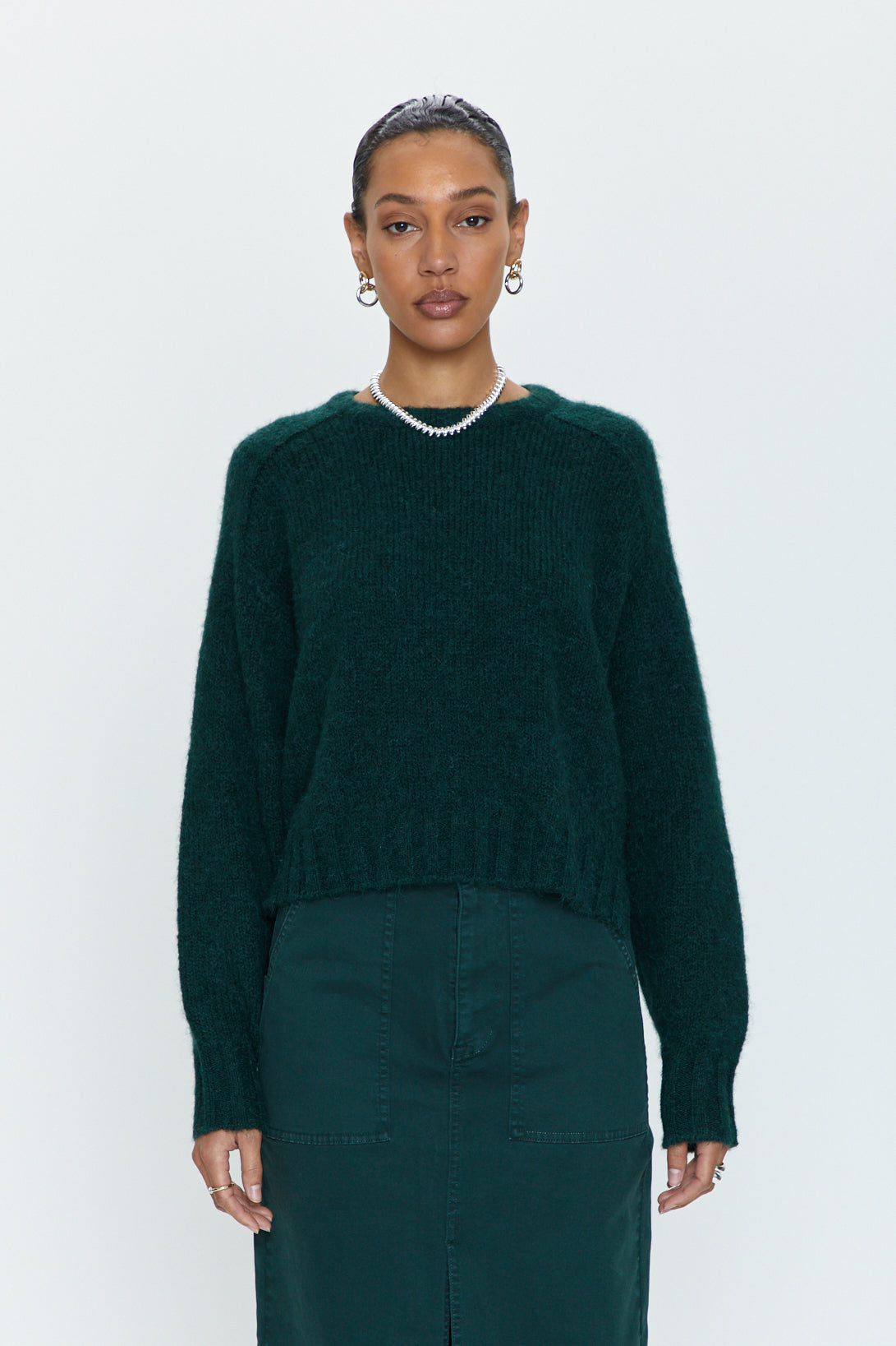 Adina Every Day Sweater - Pine