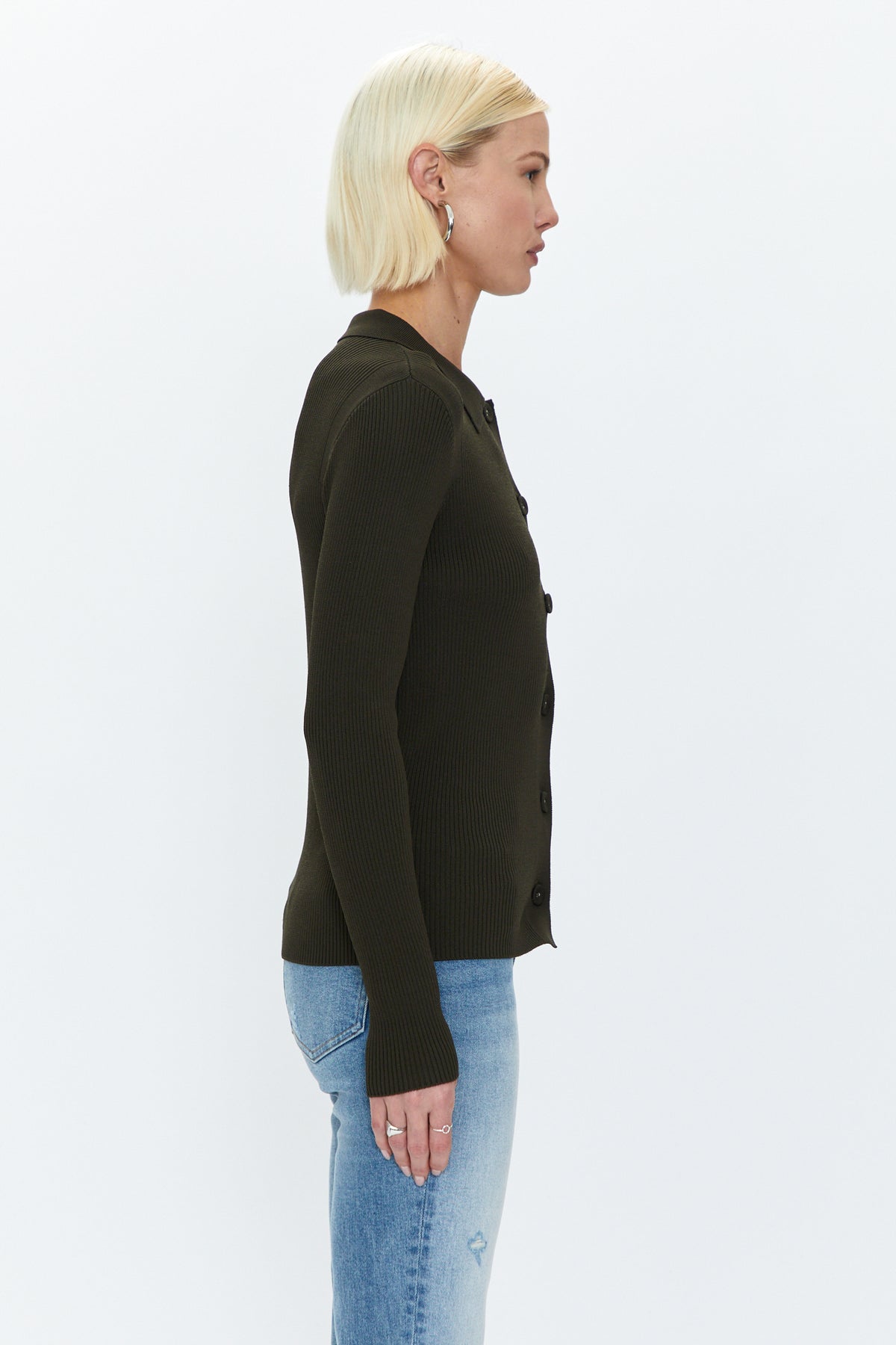 Kealy Multi-Functional Sweater - Dark Olive