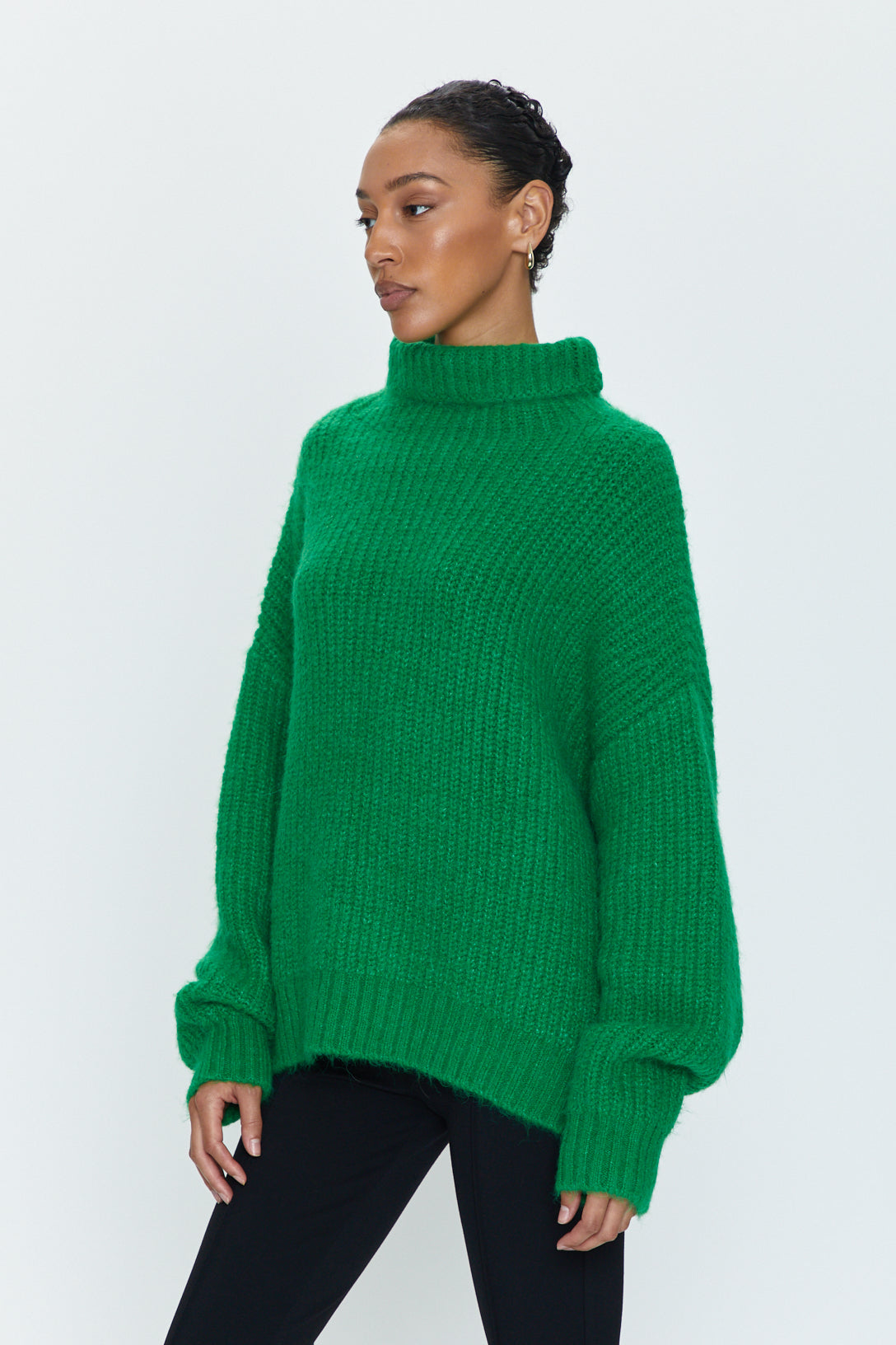 Ashley Turtleneck Sweater - Fern