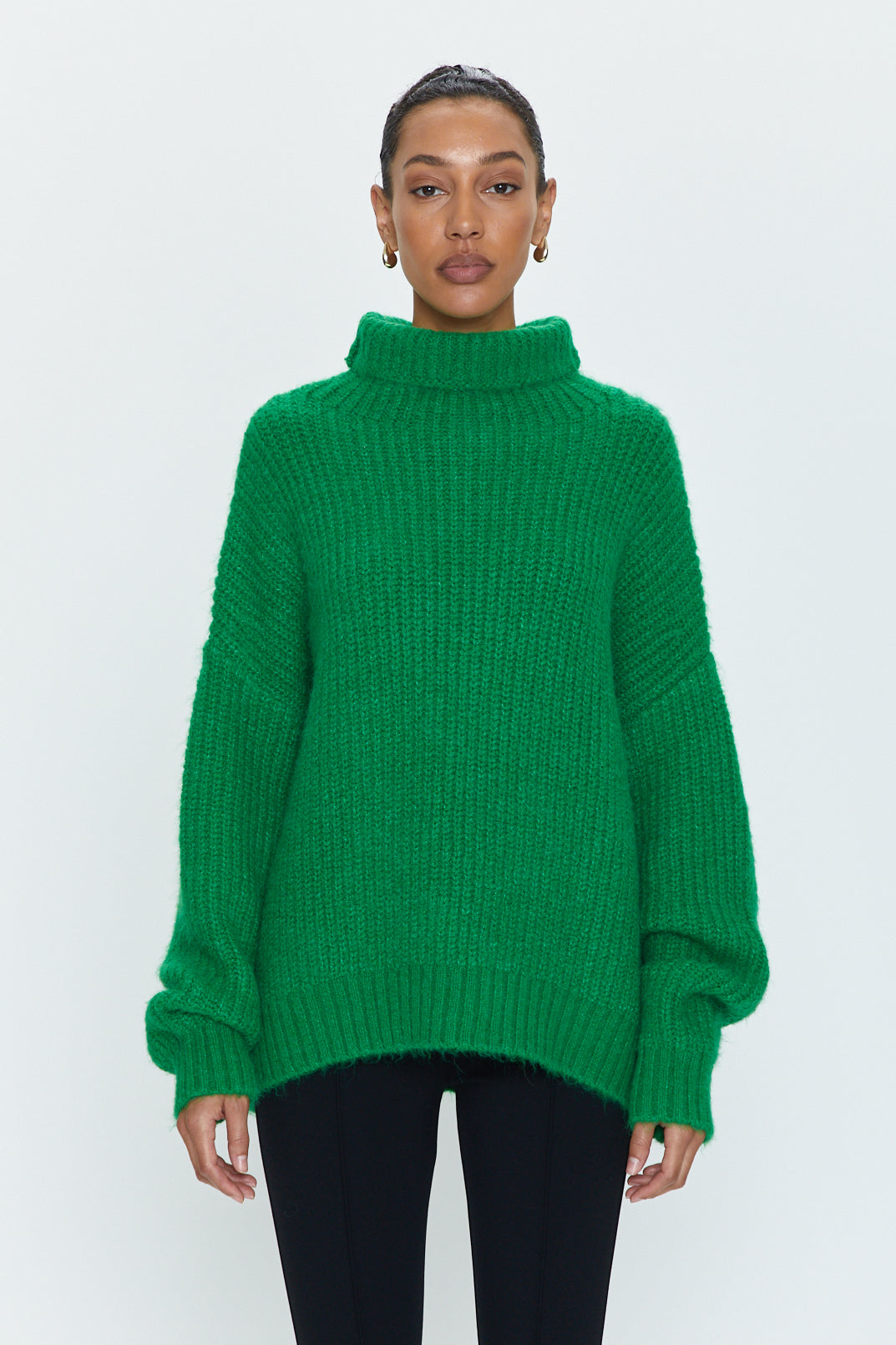 Ashley Turtleneck Sweater - Fern