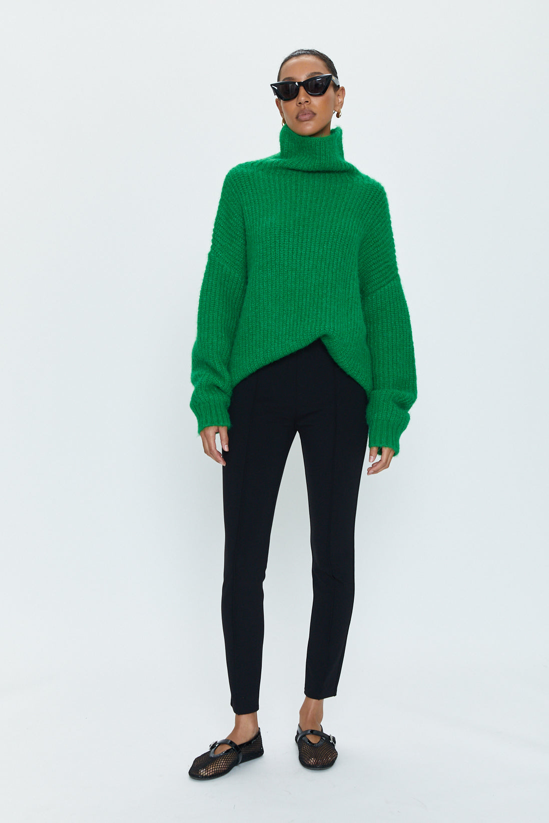 Ashley Turtleneck Sweater - Fern