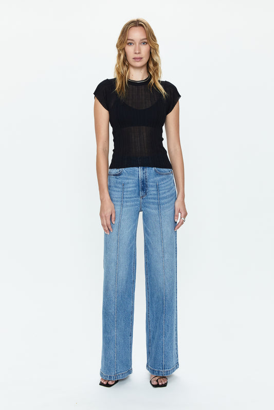 Lana High Rise Ultra Wide Jean - Cannes