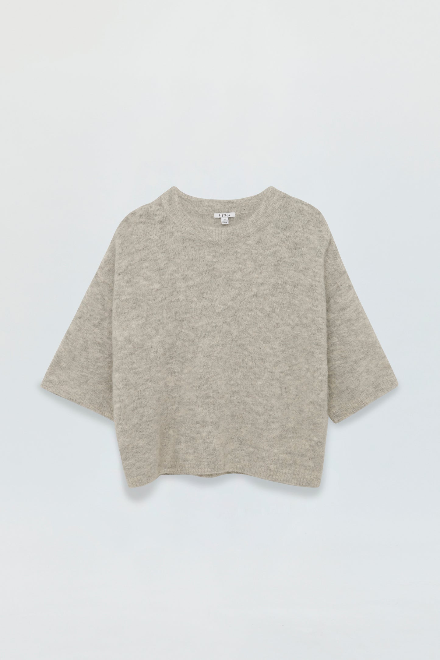 Micah Sweater Tee - Soft Grey