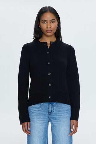PERVERZE Grey Crash Two-Way Knit Cardigan PERVERZE