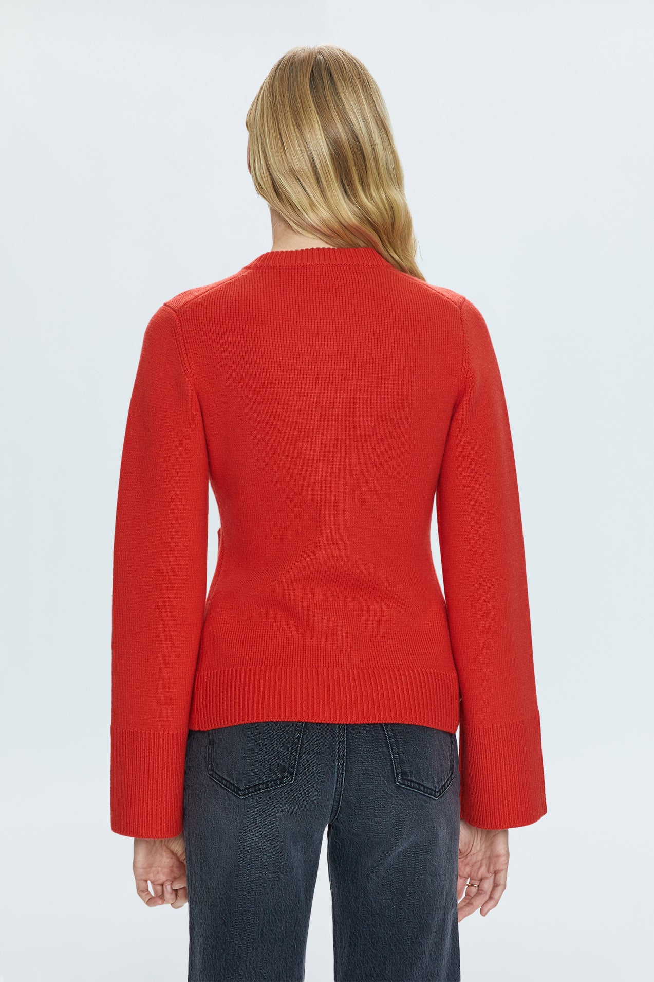 ウ*ー様 【A.PRESSE】Cotton Knit Cardigan RED Dani Cardigan - Rouge – Pistola Denim