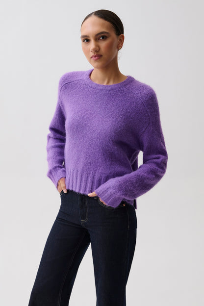 Adina Knit Sweater - Moonlit Violet
