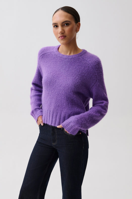 Adina Knit Sweater - Moonlit Violet