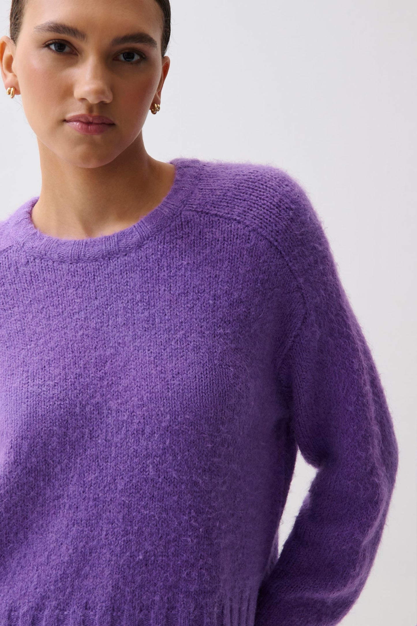 Adina Knit Sweater - Moonlit Violet