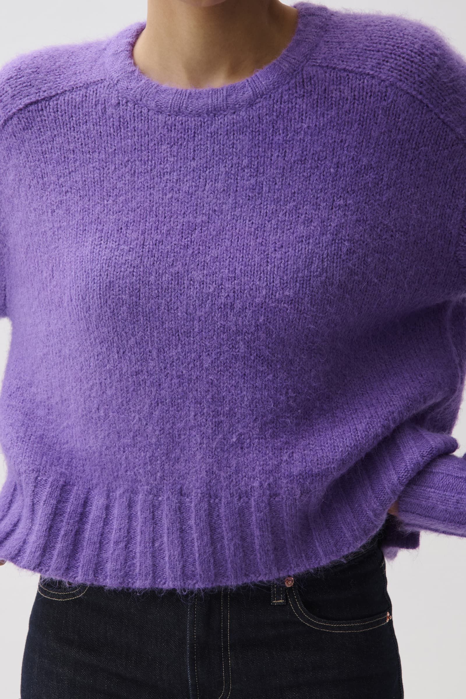 Adina Knit Sweater - Moonlit Violet – Pistola Denim