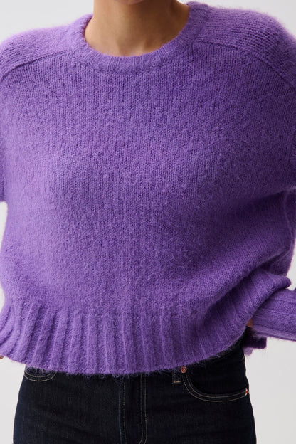 Adina Knit Sweater - Moonlit Violet