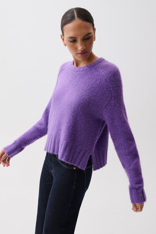 Adina Knit Sweater - Moonlit Violet