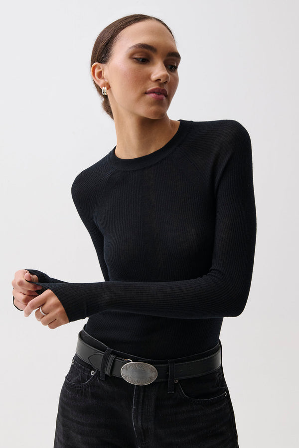 Juno Featherweight Sweater - Black