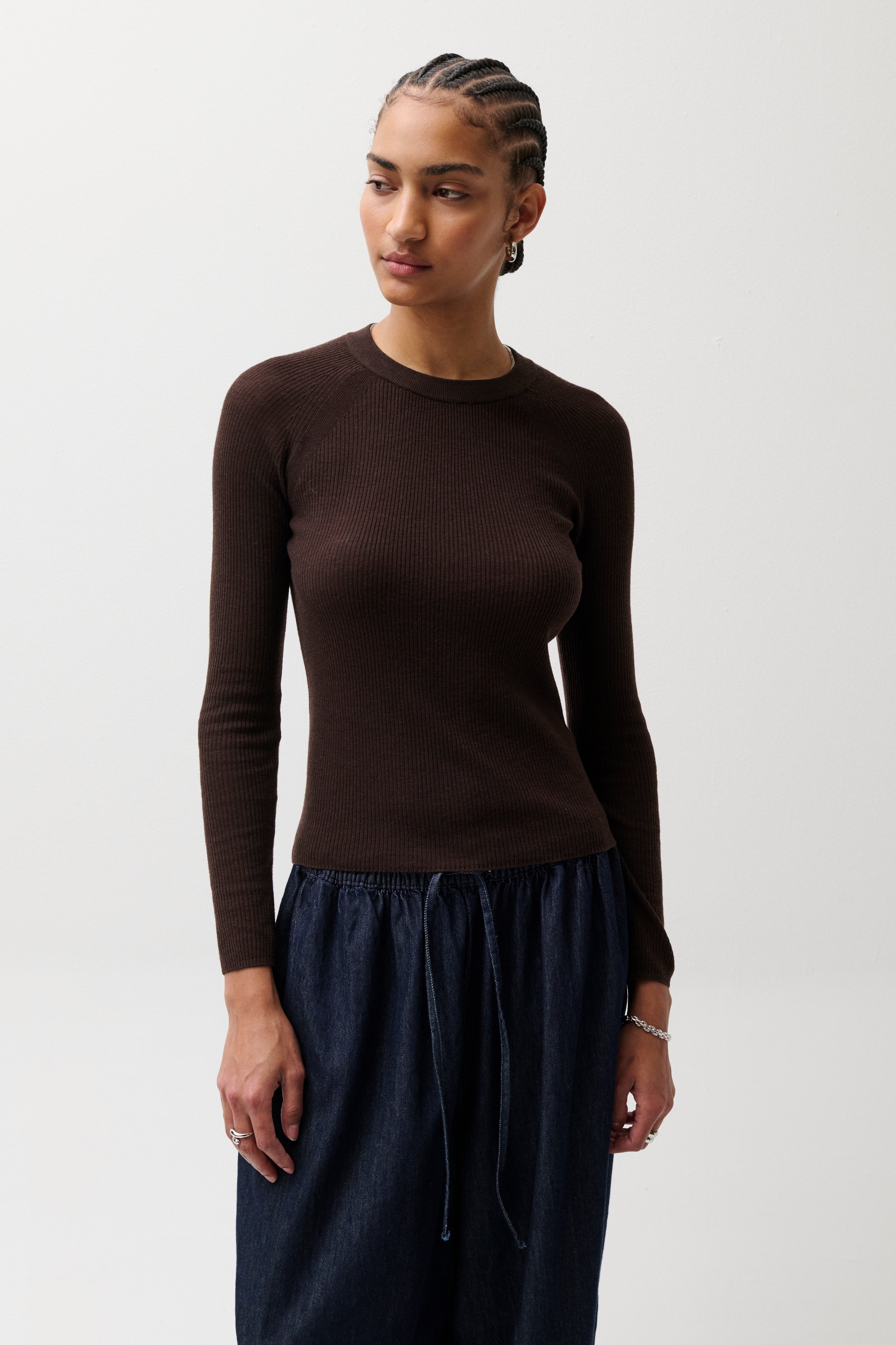 Juno Featherweight Sweater - Mocha – Pistola Denim