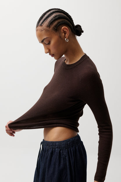 Juno Featherweight Sweater - Mocha