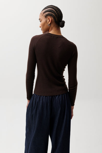 Juno Featherweight Sweater - Mocha