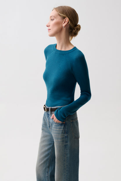 Juno Featherweight Sweater - Deep Teal