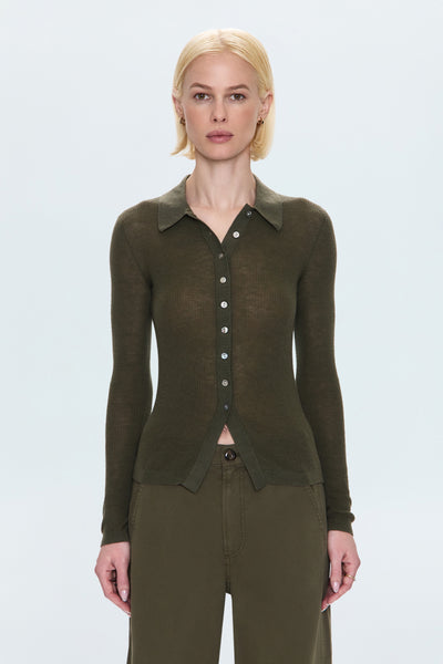 新品 imperf Long Sleeve Rib Cardigan Sutton Rib Cardigan – Attachments & Sage