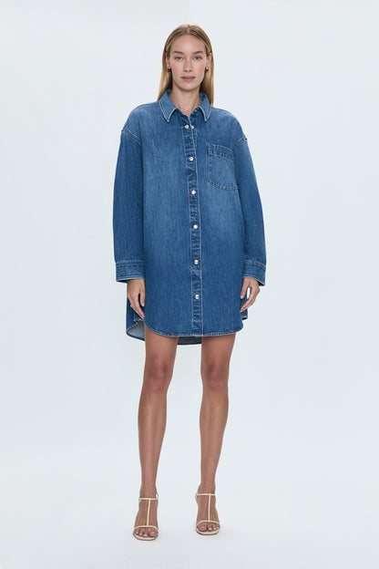 Elle Shirt Dress - Karat
