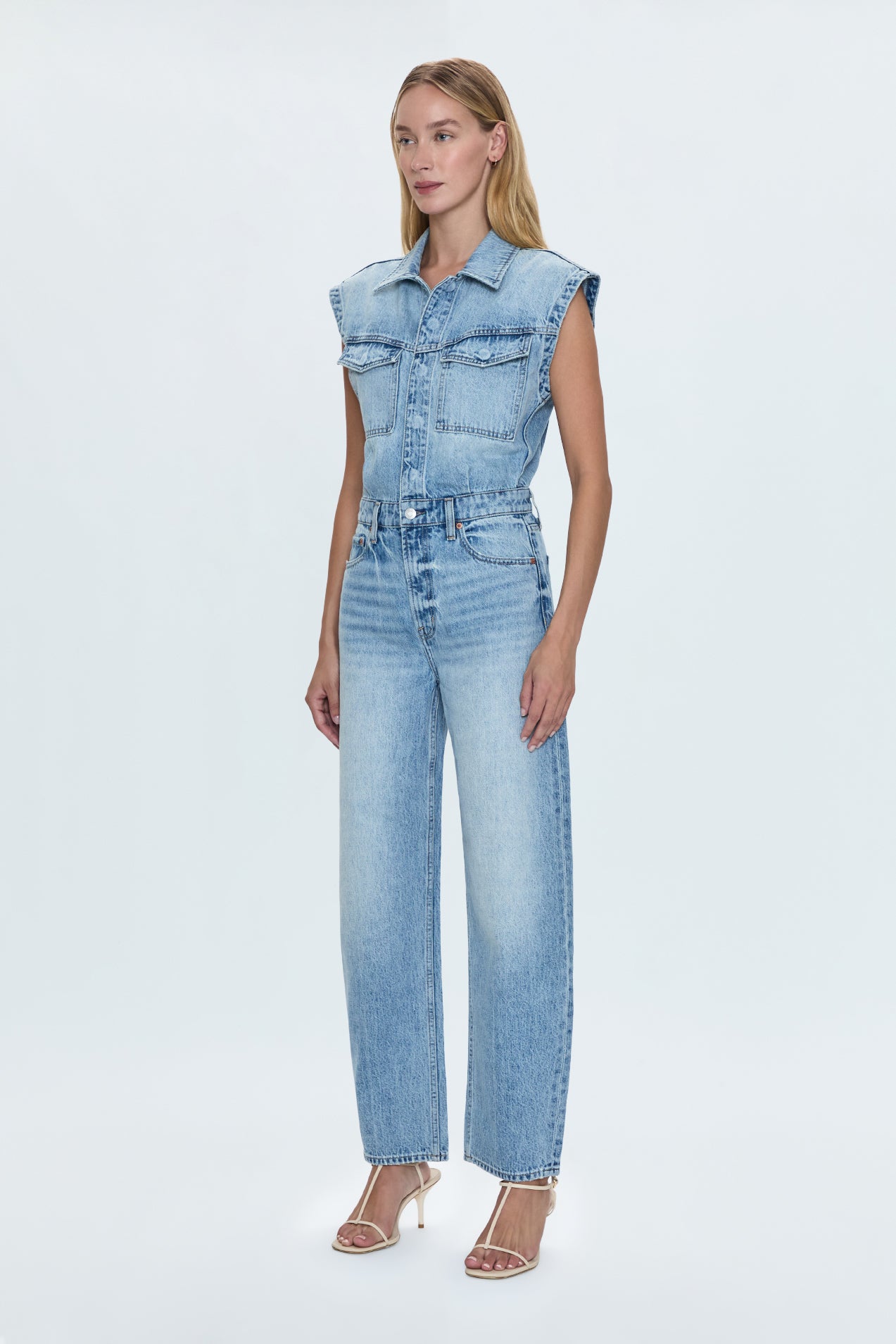 Ace Sleeveless Barrel Leg Jumpsuit - Rally – Pistola Denim