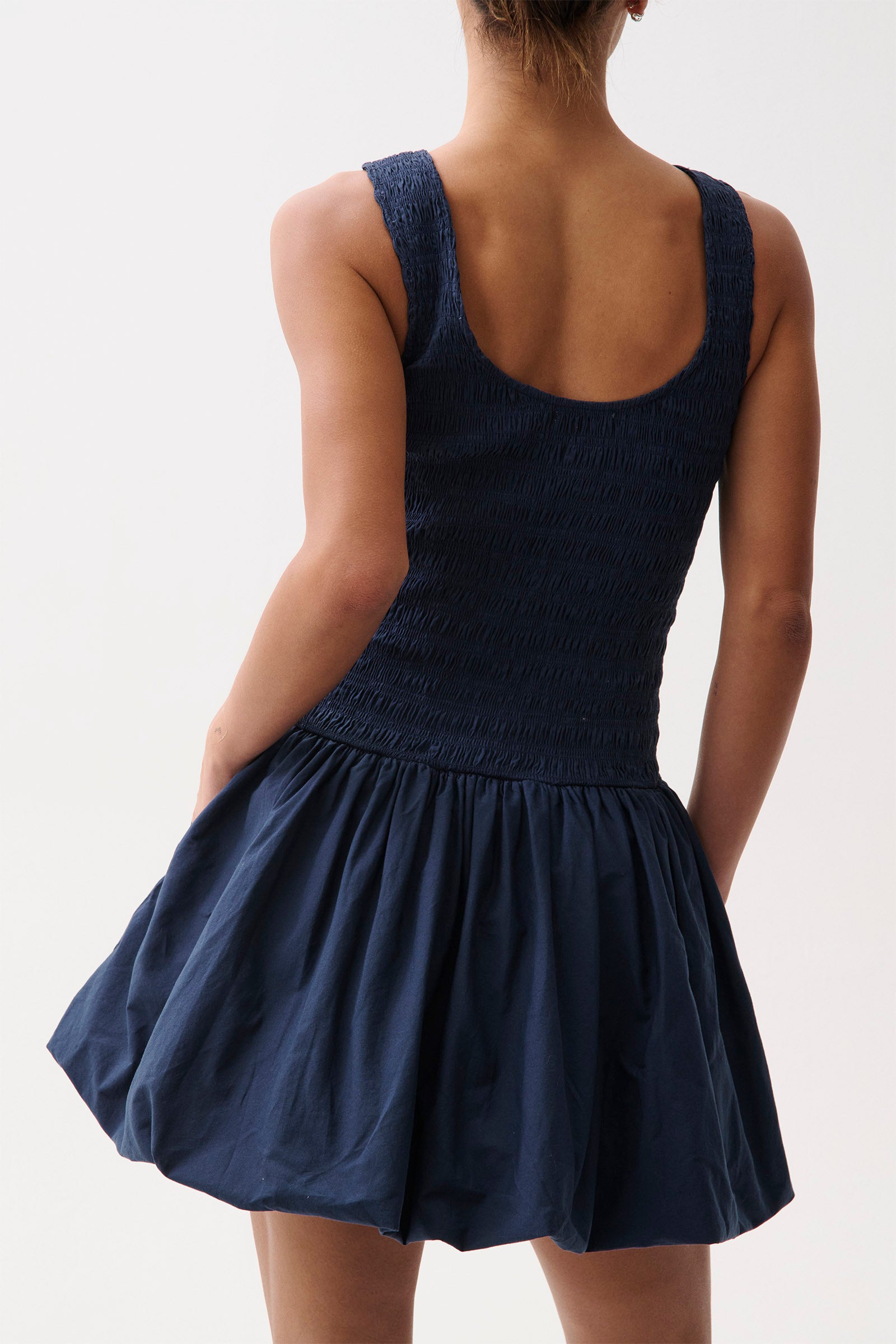 Ilona Bubble Hem Dress - Peacoat – Pistola Denim