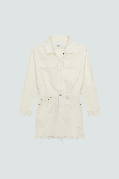 Nina Mini Dress - Eggshell